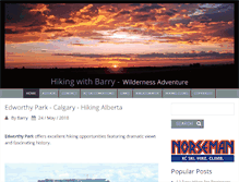 Tablet Screenshot of hikingwithbarry.com